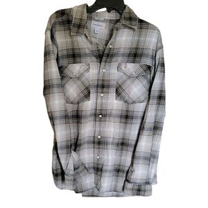 Carhartt Men's Black Plaid Shirt